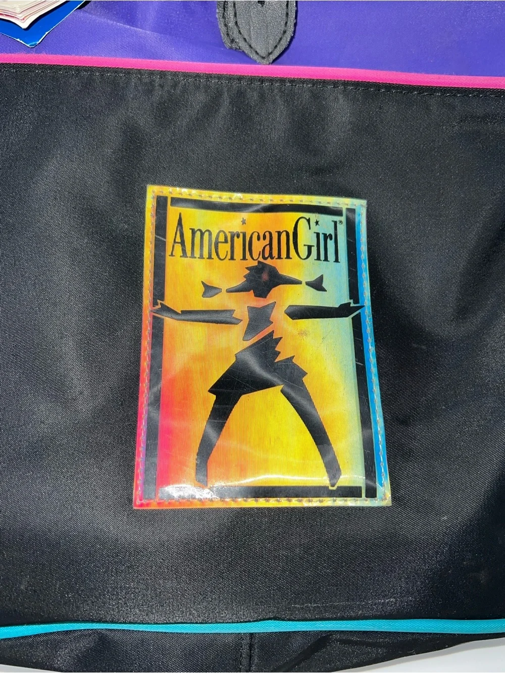 American Girl 90s Dress Like Your Dolls Backpack w/3 Backpack Books-Black/Multi